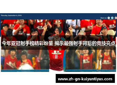 今年亚冠射手榜精彩纷呈 揭示最强射手背后的竞技亮点