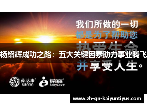 杨绍辉成功之路：五大关键因素助力事业腾飞