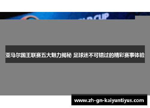 亚马尔国王联赛五大魅力揭秘 足球迷不可错过的精彩赛事体验